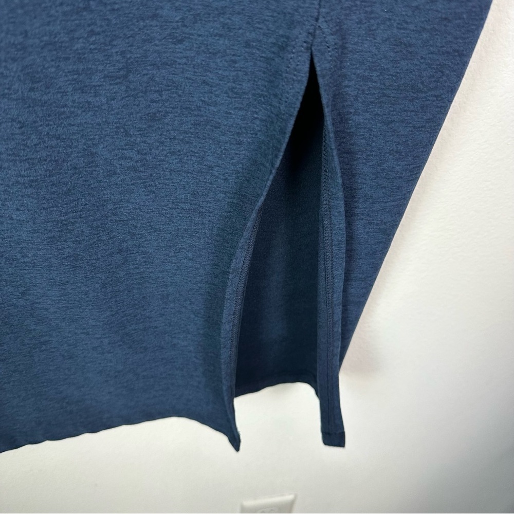 Beyond Yoga BLUE Impress Space Dye Long Sleeve Midi Dress Size S - Picture 3 of 6
